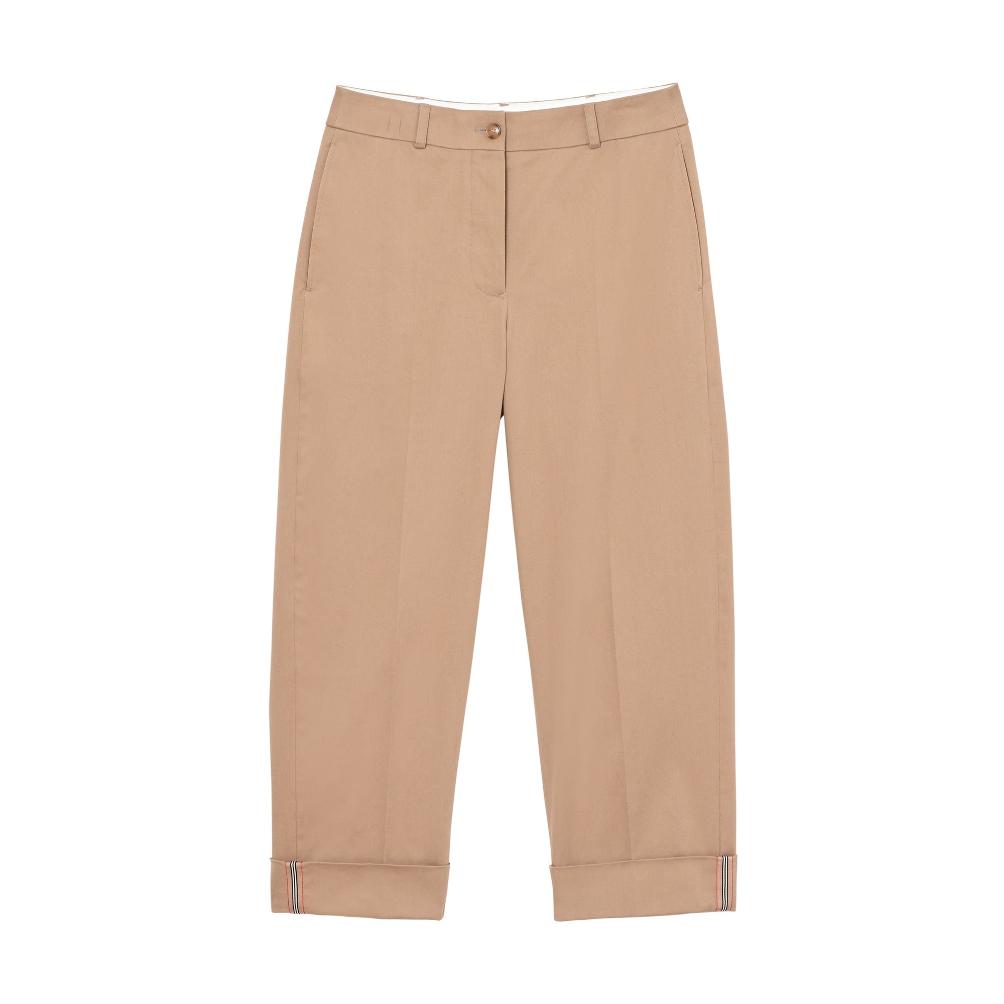 CAMEL Pantalon 7/8 en coton extensible avec rayures iconiques