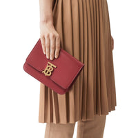 Petit sac TB en cuir - Carmin