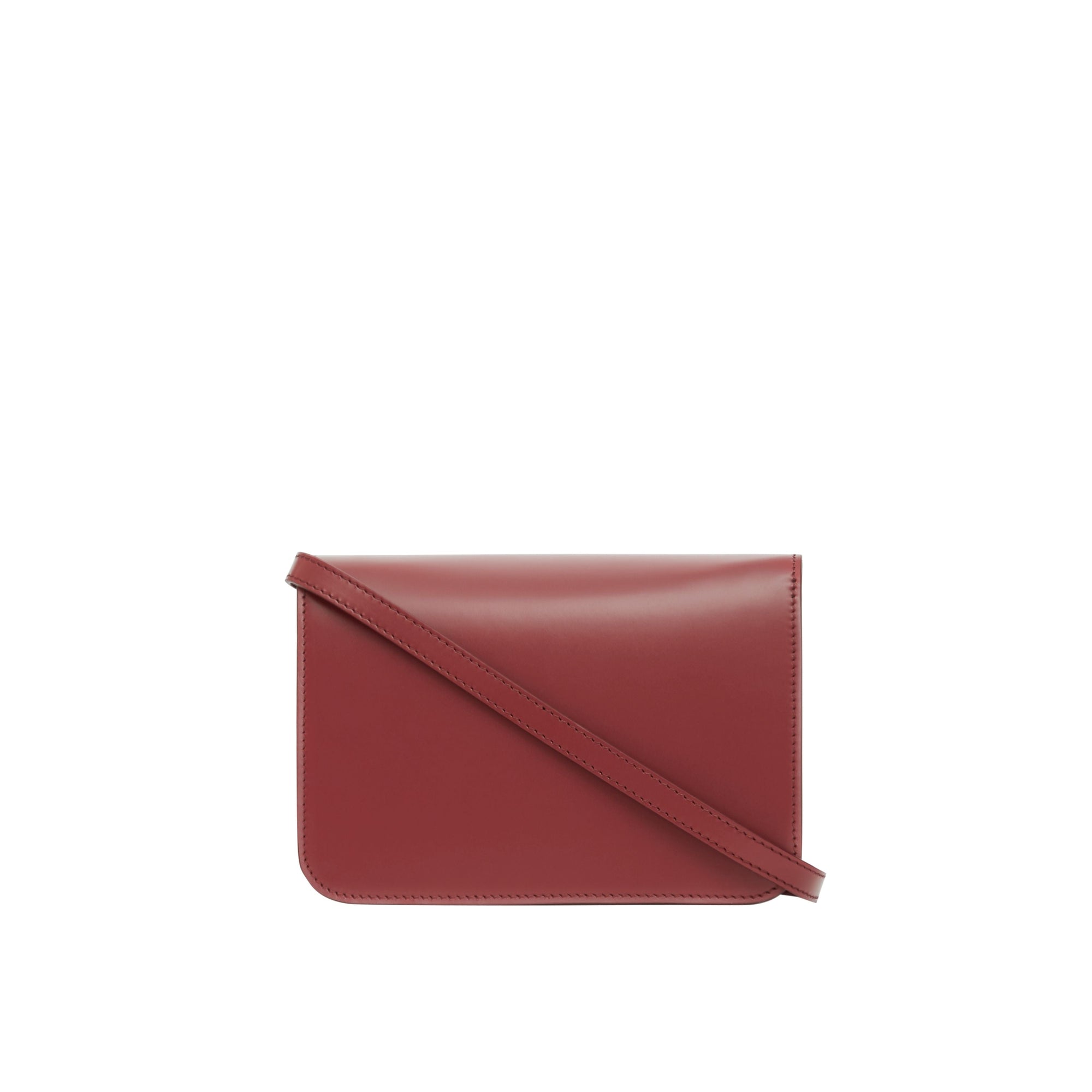 Petit sac TB en cuir - Carmin