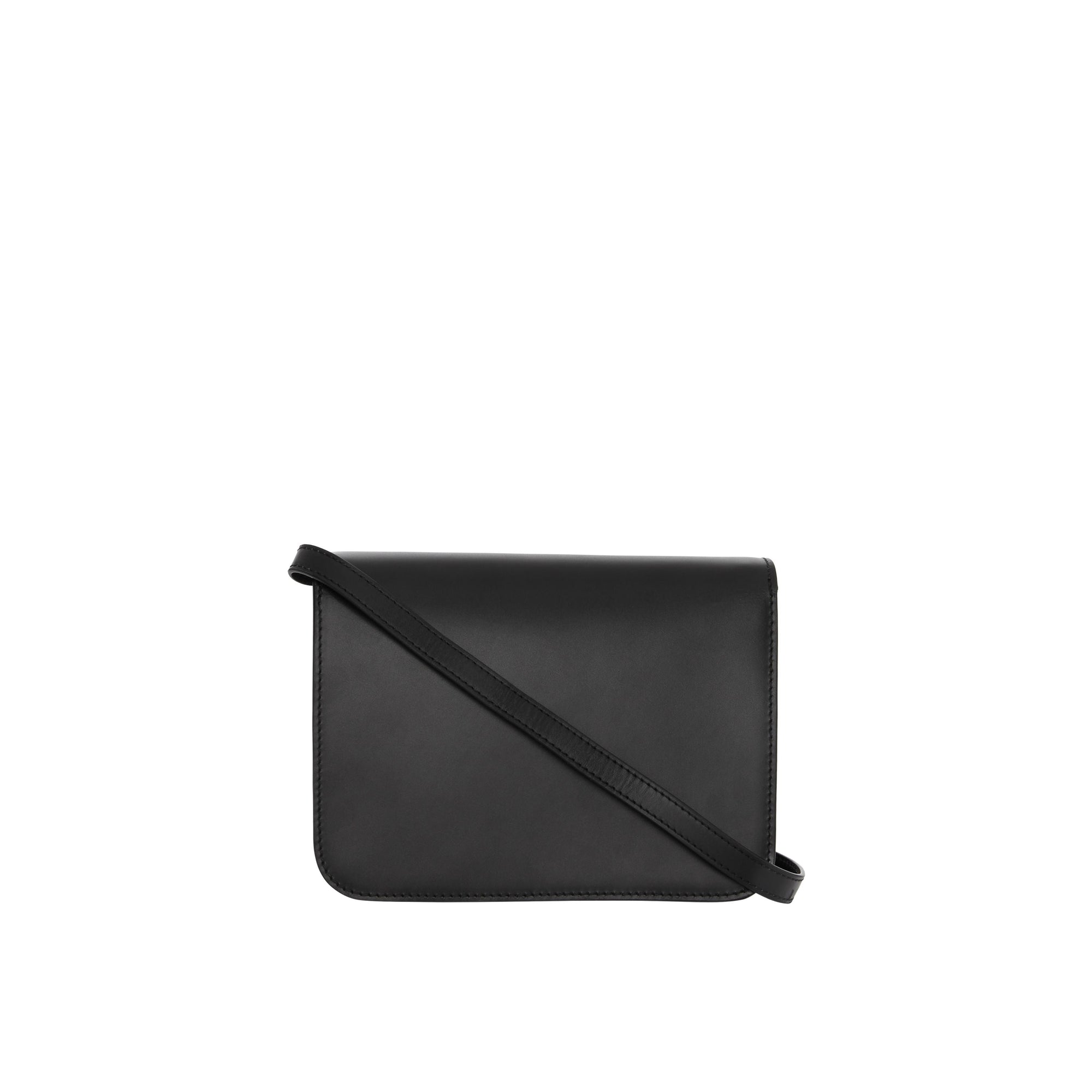 Petit sac TB en cuir - Noir