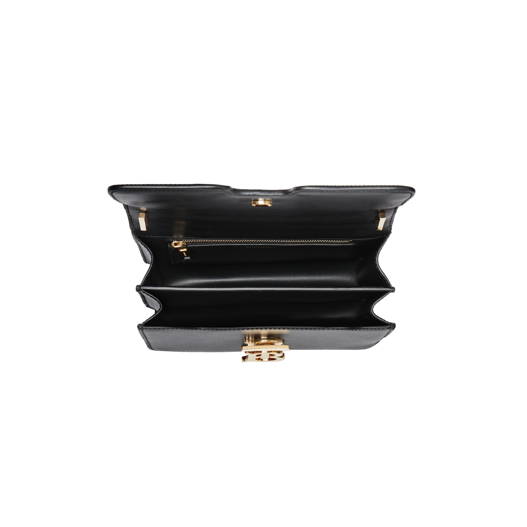 Petit sac TB en cuir - Noir