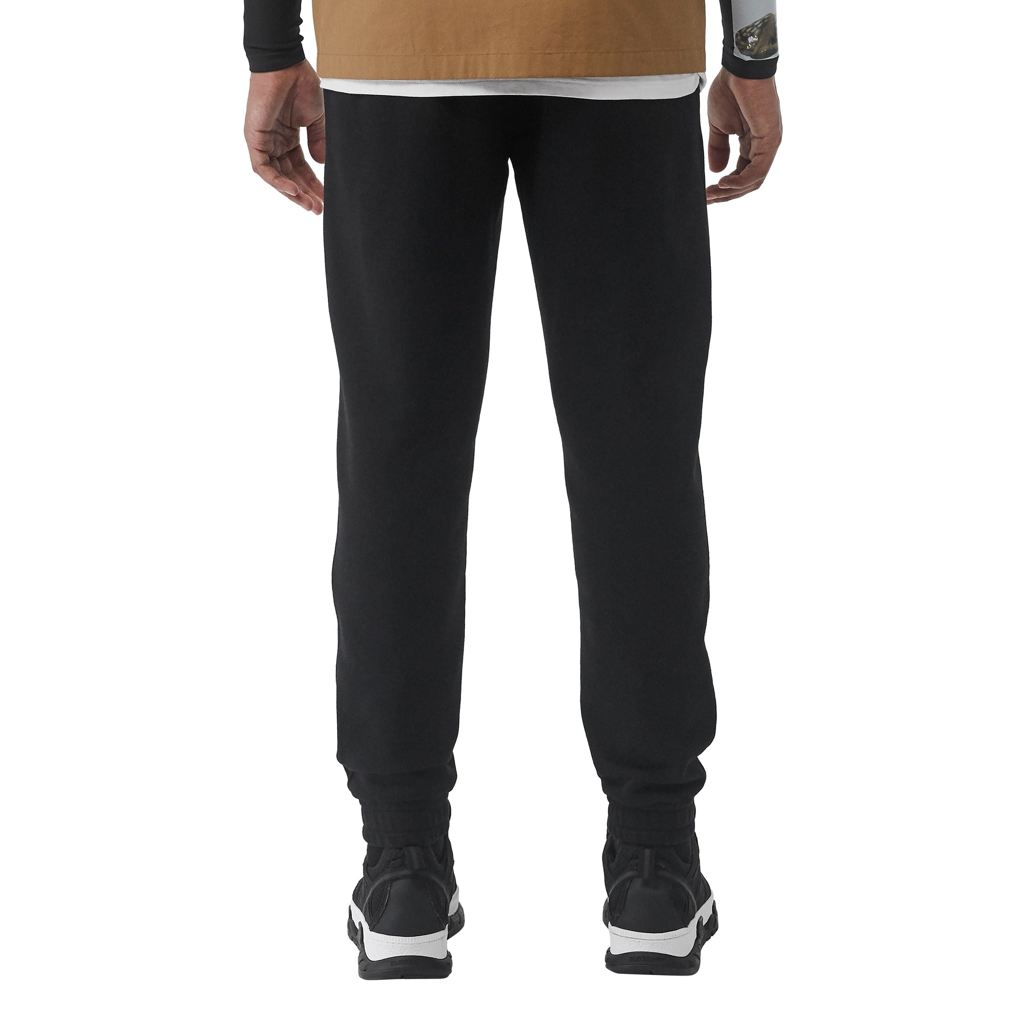 Pantalon de survêtement en coton avec logo imprimé - Noir