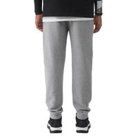 PALE GREY MELANGE Pantalon de survêtement en coton avec logo imprimé