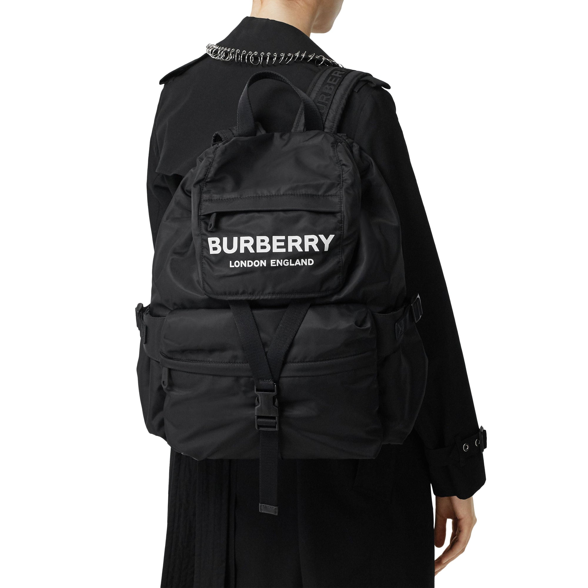 BLACK Sac à dos en nylon avec logo
