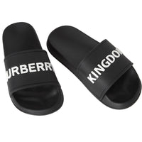 Claquettes kingdom - Noir & blanc optique