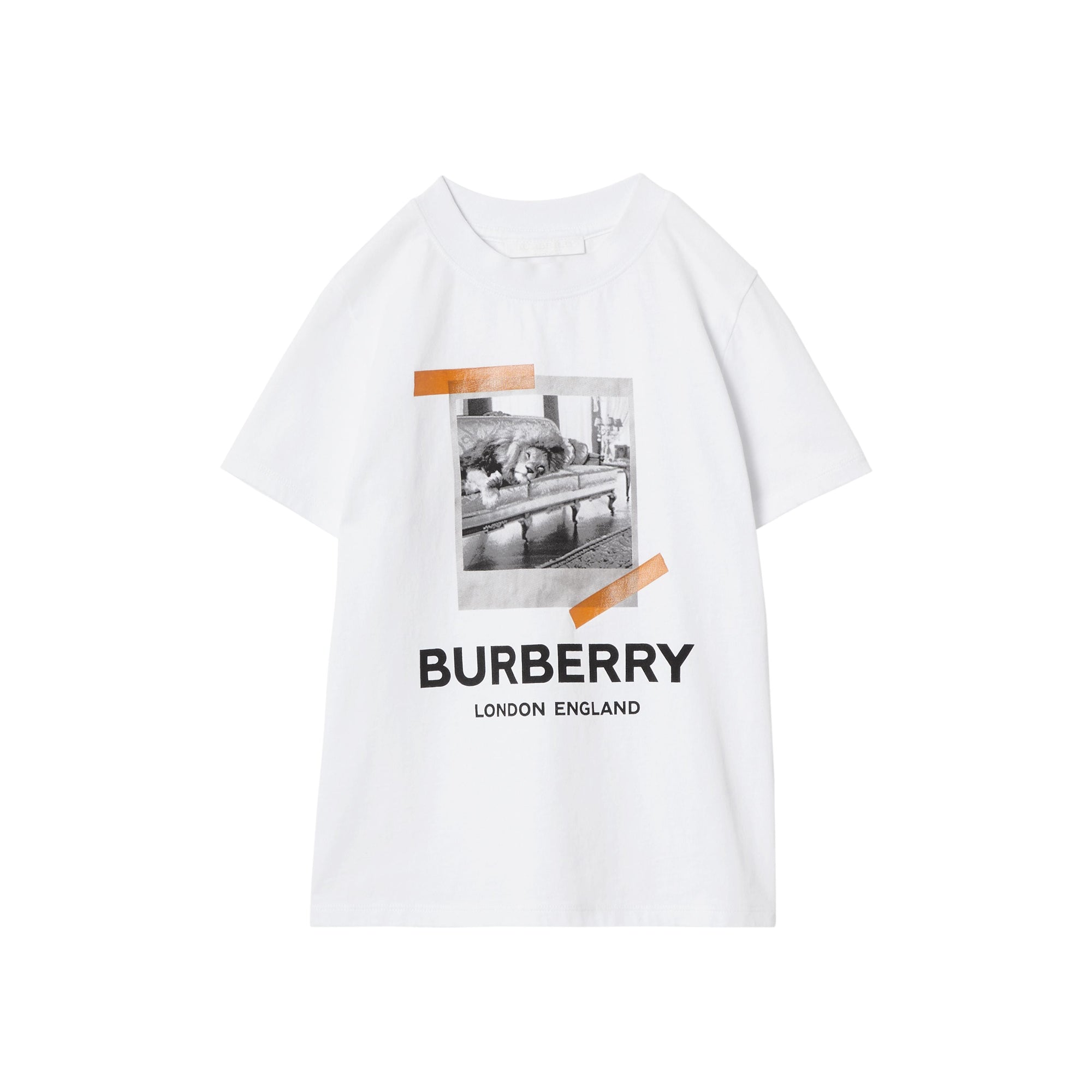 WHITE T-shirt en coton à imprimé polaroïd vintage