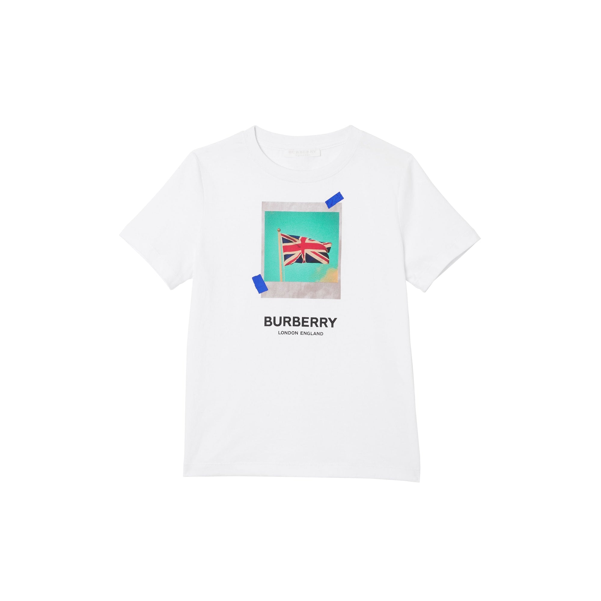WHITE T-shirt en coton avec imprimé Union Jack