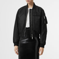 Bomber en nylon à motif union jack - Noir
