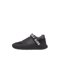 BLACK Sneakers en cuir, nubuck et mesh avec logo