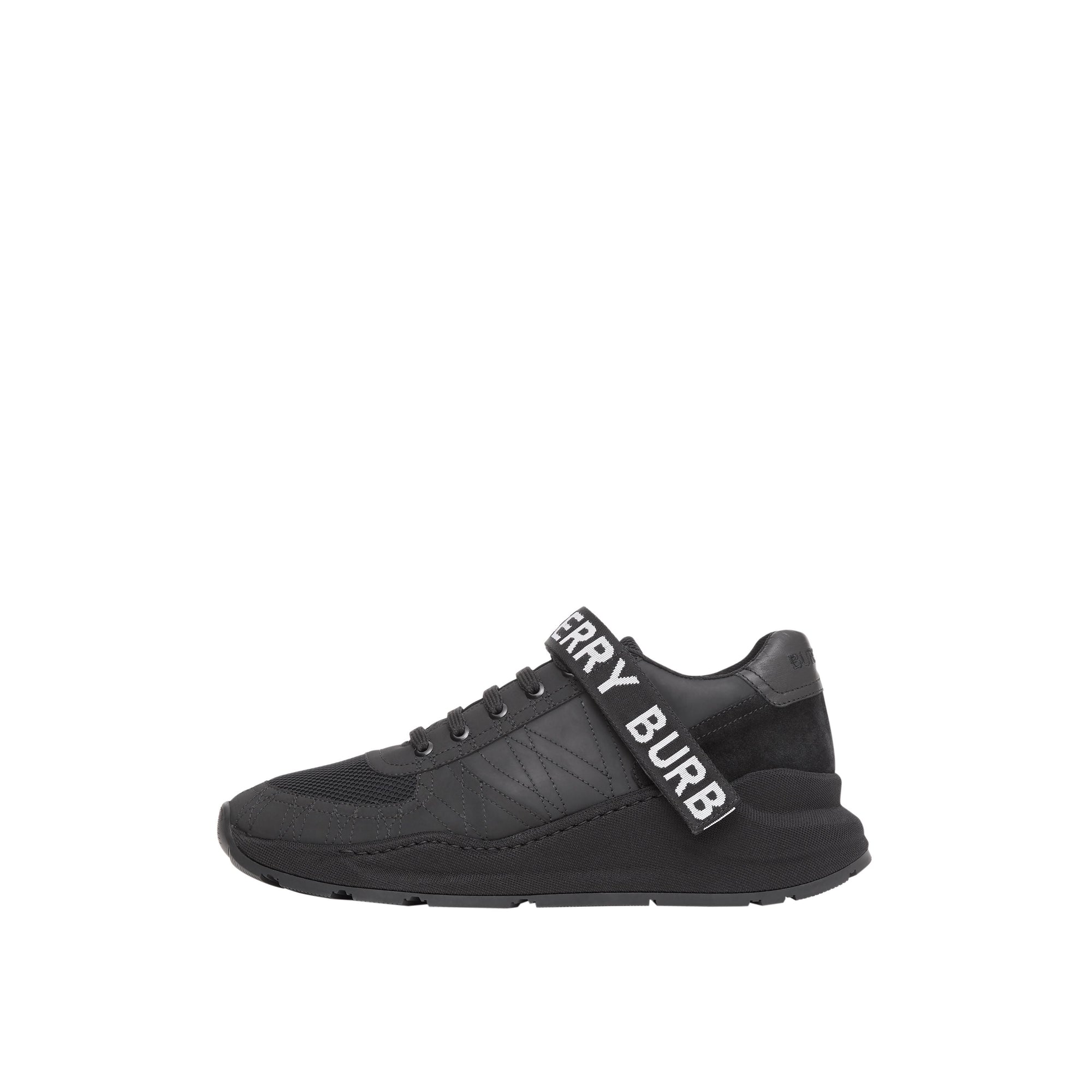 BLACK Sneakers en cuir, nubuck et mesh avec logo