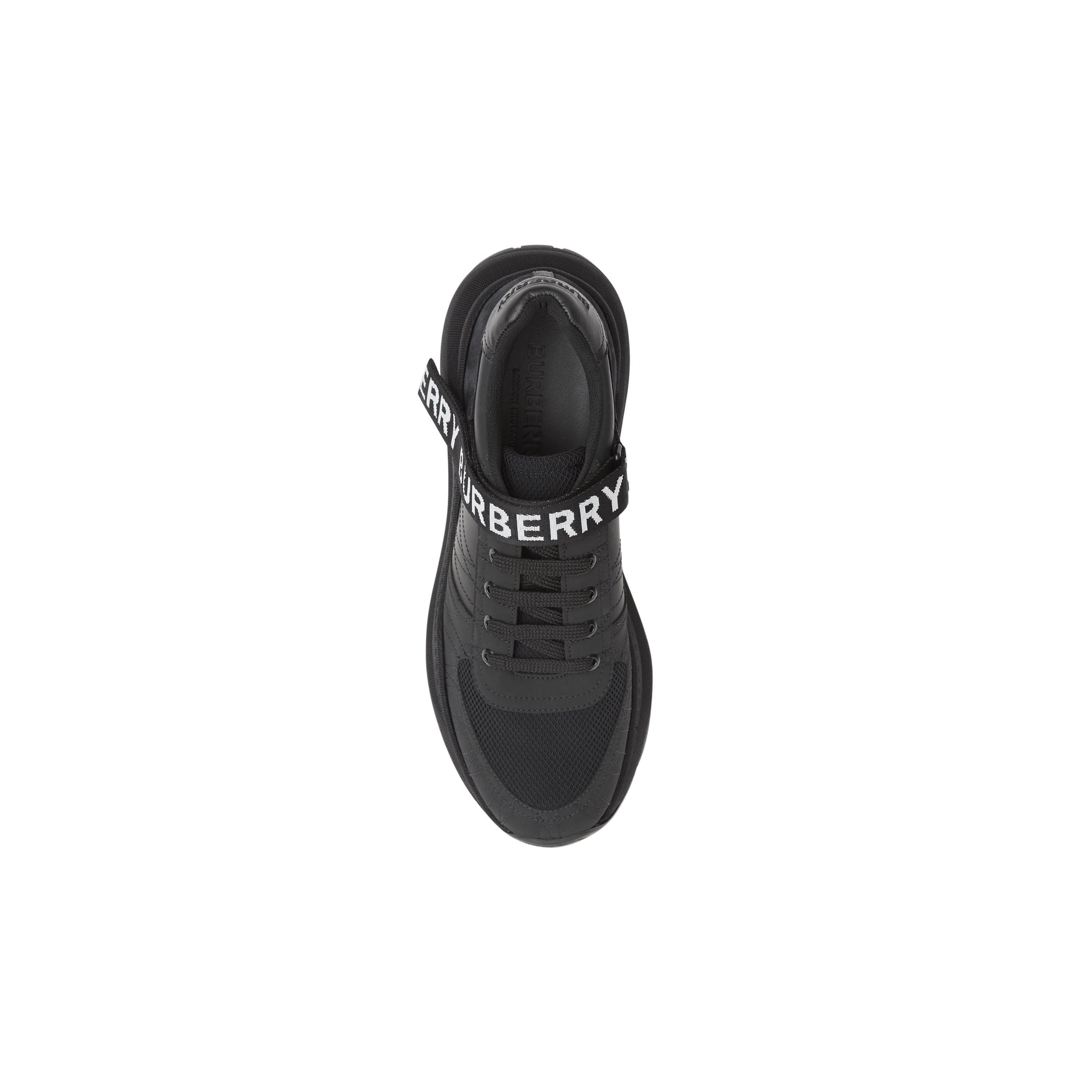 BLACK Sneakers en cuir, nubuck et mesh avec logo