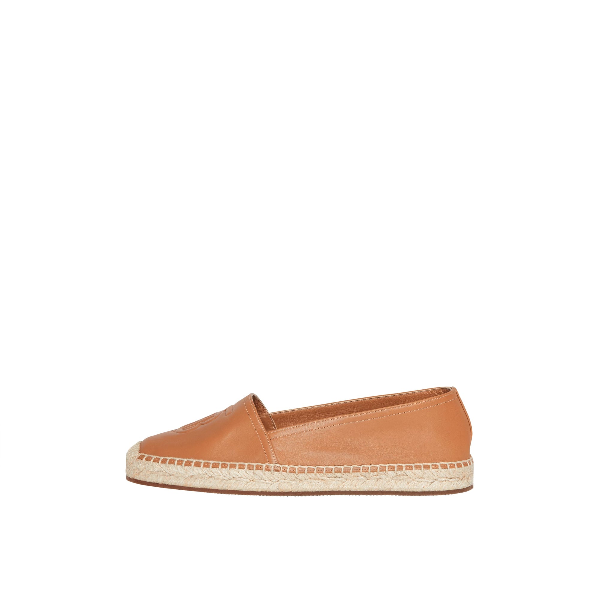 CAMEL Espadrilles en cuir d'agneau à motif Monogram