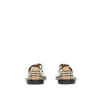 ARCHIVE BEIGE Salomés en cuir Vintage check