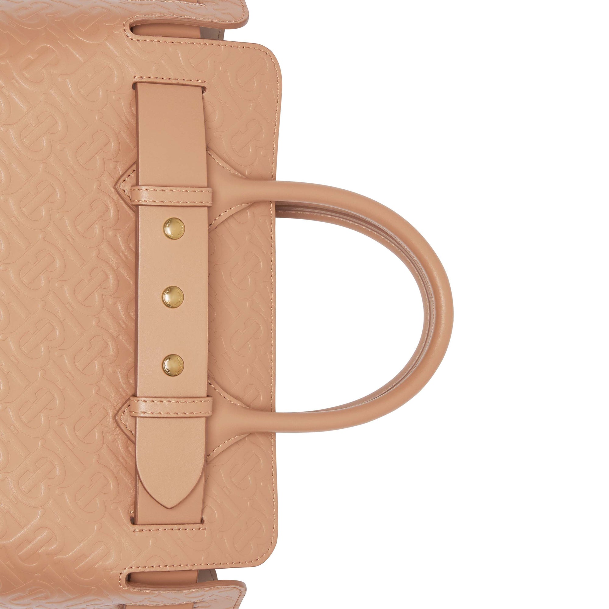 LIGHT CAMEL Petit sac The Belt à triple pression en cuir Monogram