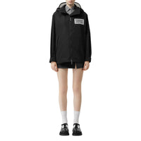 BLACK Veste en taffetas à mémoire de forme avec capuche amovible