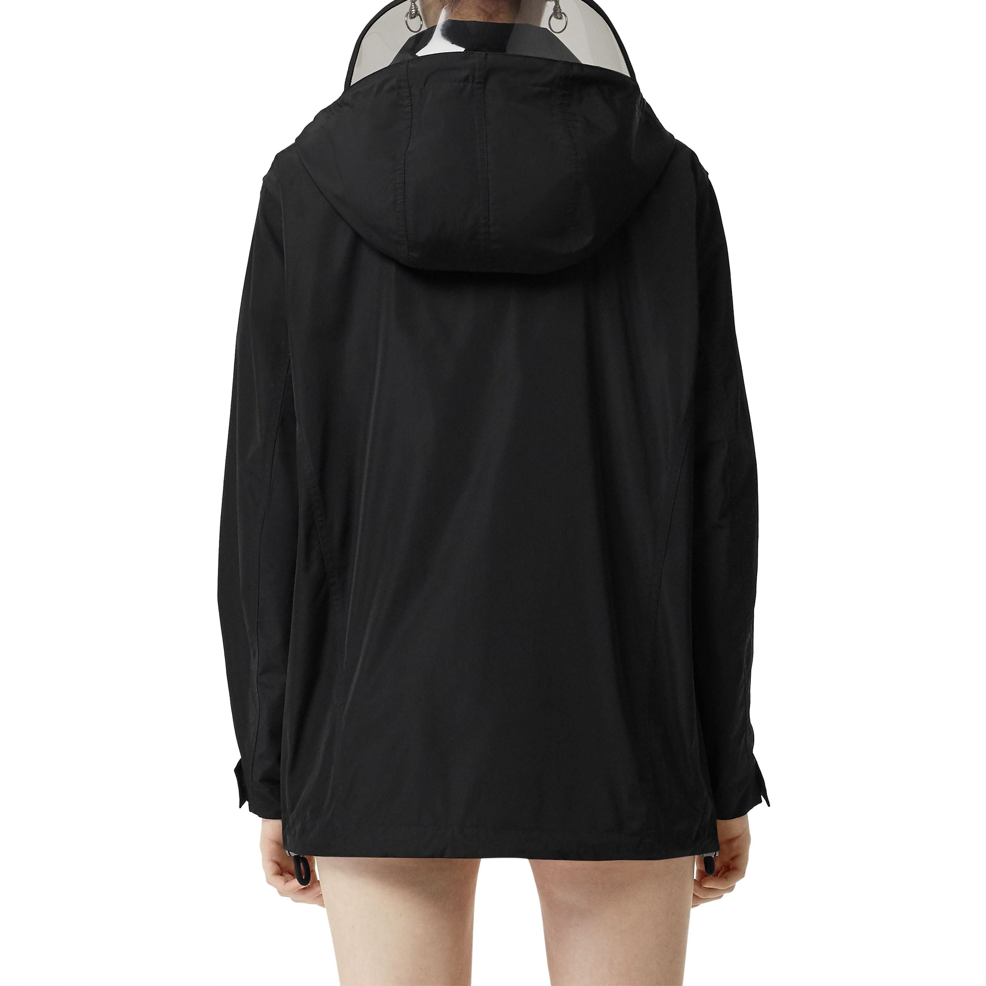 BLACK Veste en taffetas à mémoire de forme avec capuche amovible