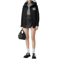 BLACK Veste en taffetas à mémoire de forme avec capuche amovible