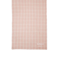 SOFT PEACH Écharpe légère en cachemire à motif Vintage check brodé