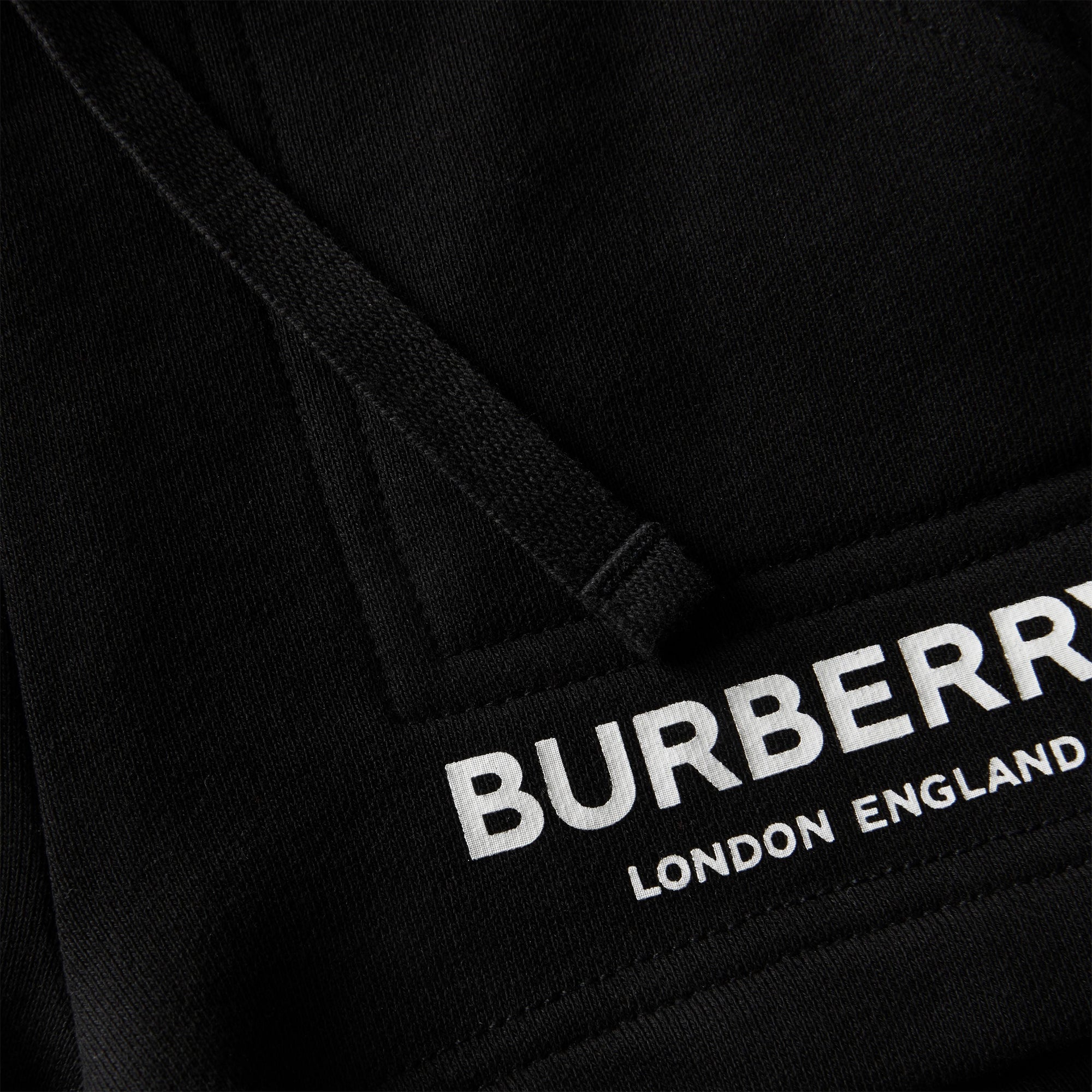 BLACK Short à cordon de serrage en coton avec logo