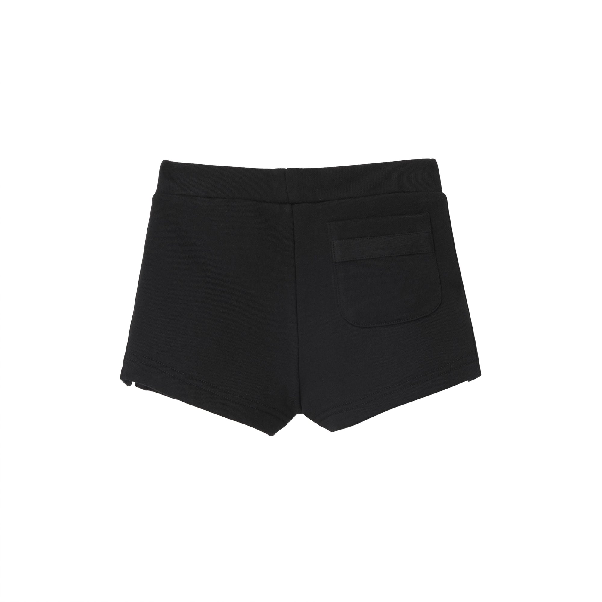 BLACK Short à cordon de serrage en coton avec logo