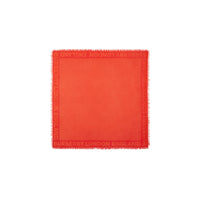 VERMILLION Grand carré de soie et laine en jacquard Monogram