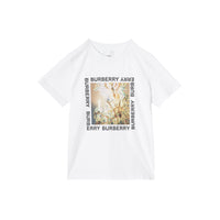 WHITE T-shirt en coton avec imprimé lustre