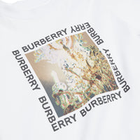 WHITE T-shirt en coton avec imprimé lustre