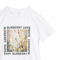 WHITE T-shirt en coton avec imprimé lustre