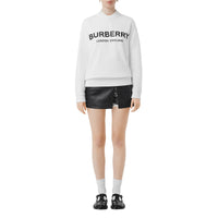 WHITE Sweat-shirt en coton avec logo