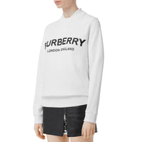 WHITE Sweat-shirt en coton avec logo