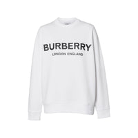 WHITE Sweat-shirt en coton avec logo