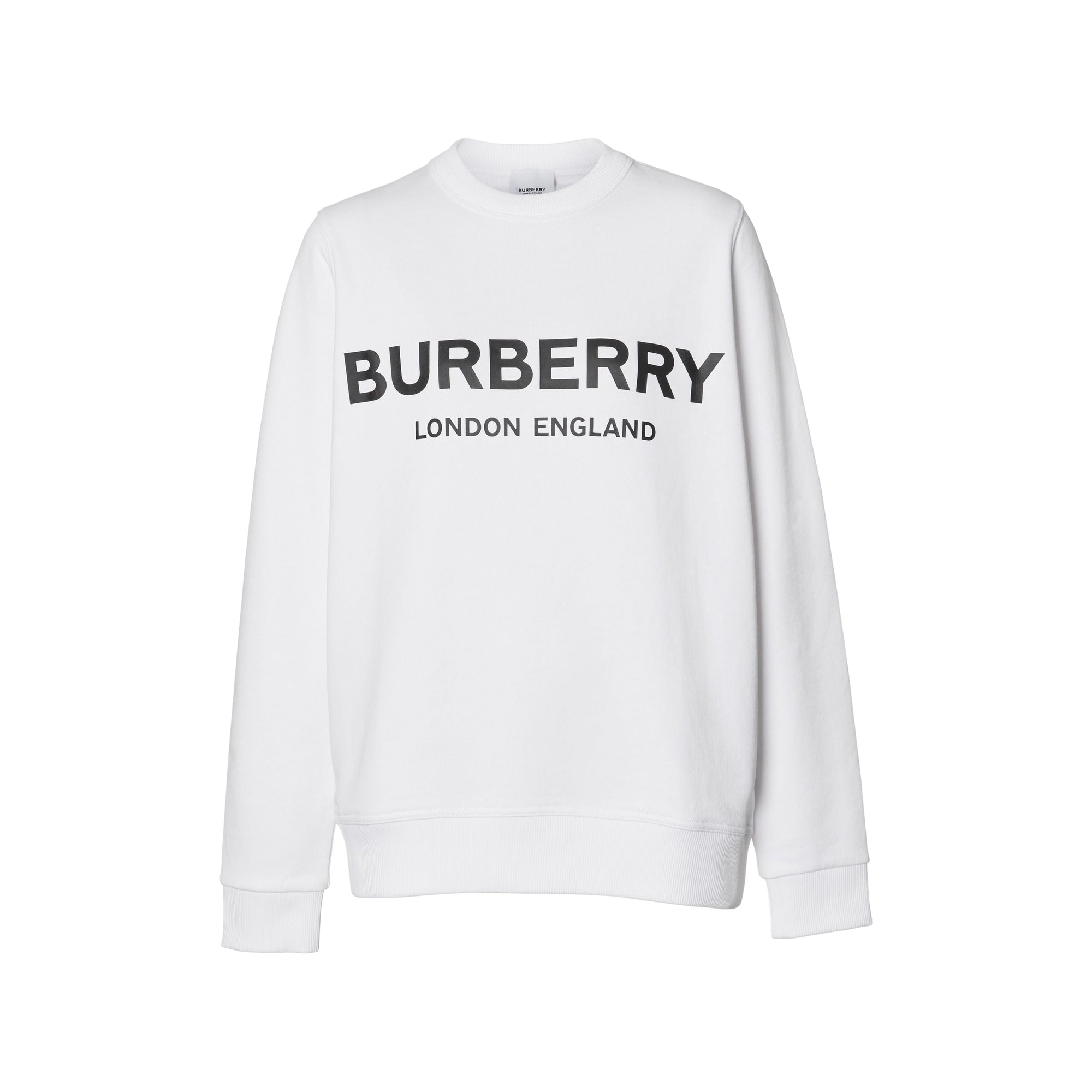 WHITE Sweat-shirt en coton avec logo