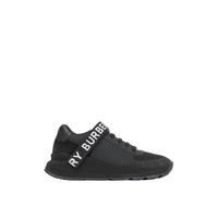BLACK Sneakers en cuir, nubuck et mesh avec logo