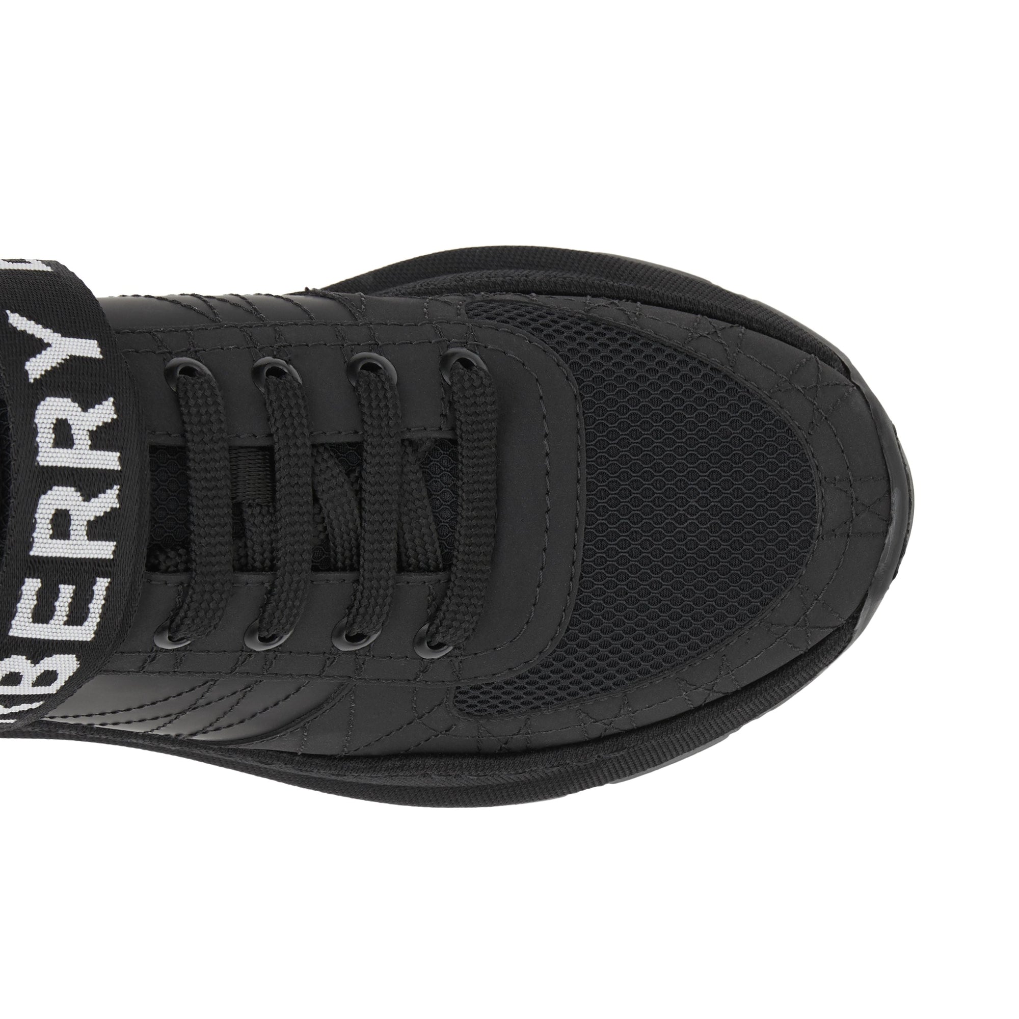 BLACK Sneakers en cuir, nubuck et mesh avec logo