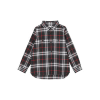 Chemise en coton vintage check - Noir