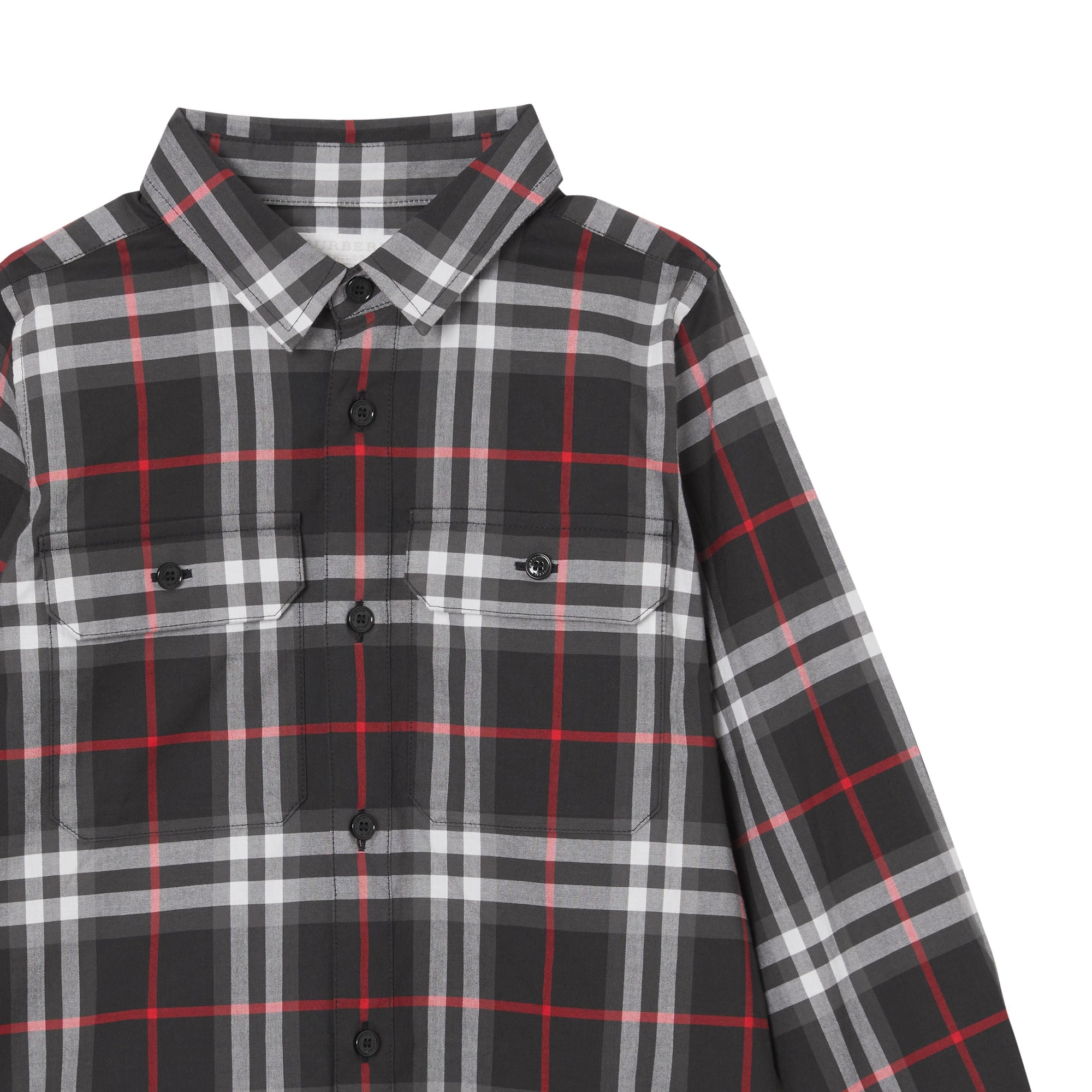 BLACK Chemise en coton Vintage check