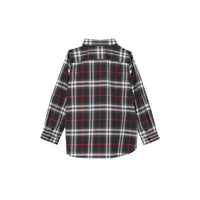 Chemise en coton vintage check - Noir