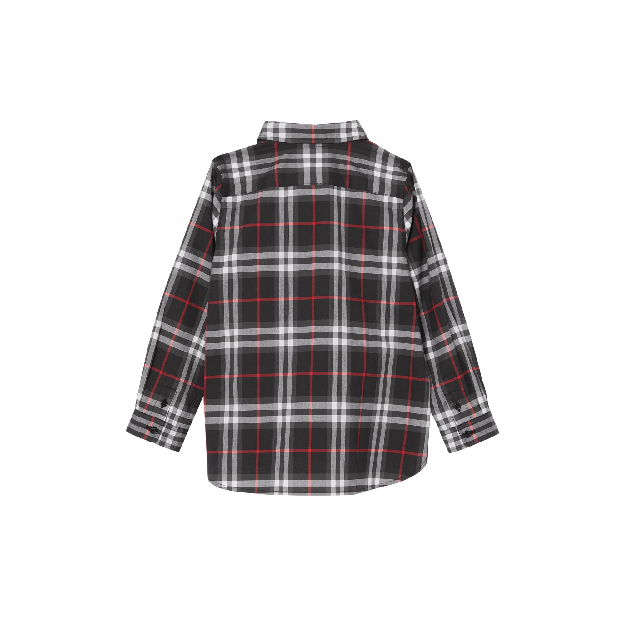 Chemise en coton vintage check - Noir