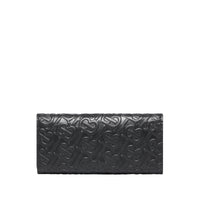 Portefeuille continental en cuir Monogram - Noir