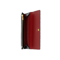 Portefeuille continental en cuir Monogram - Noir