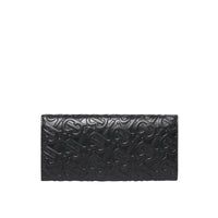 Portefeuille continental en cuir Monogram - Noir