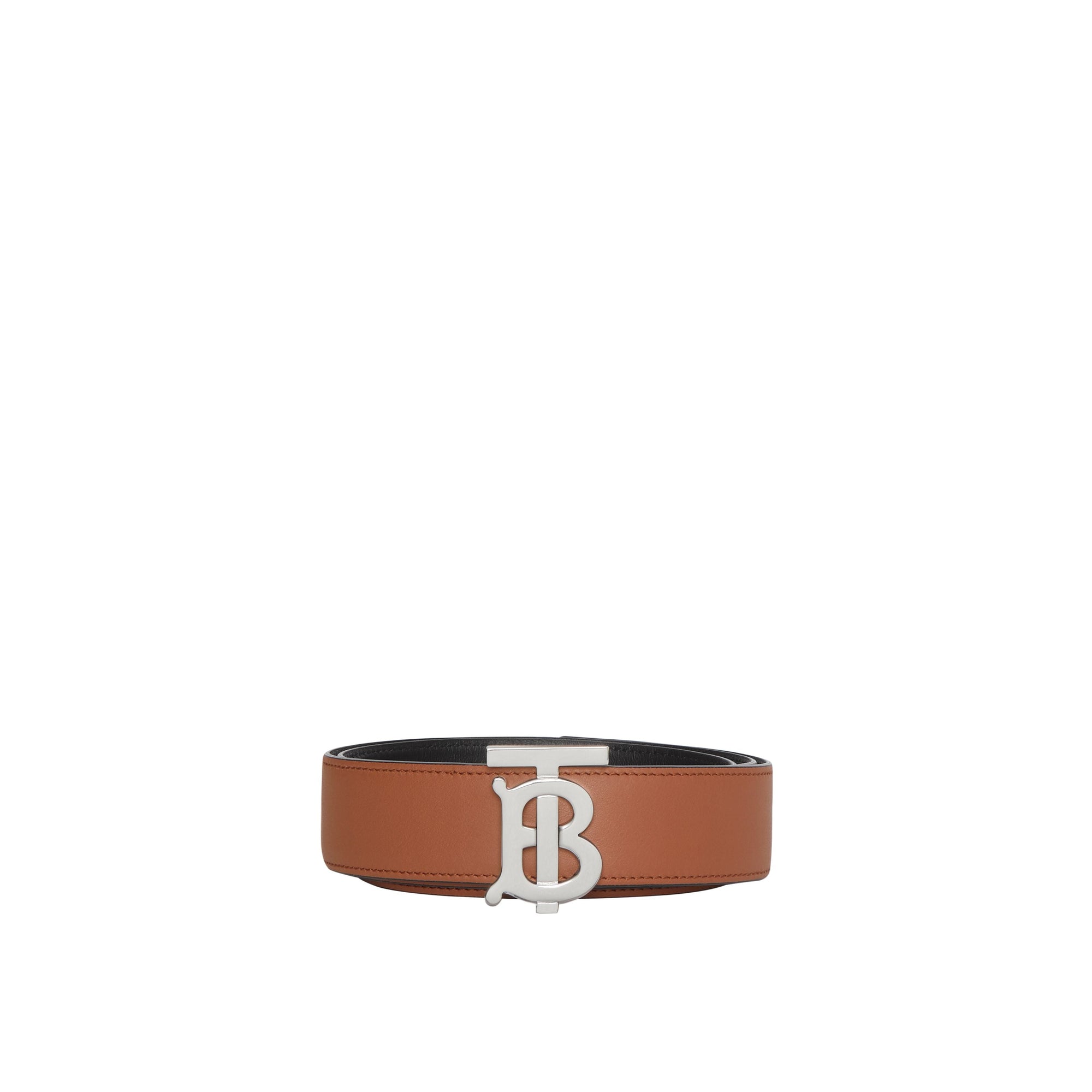 MALT BROWN/BLACK Ceinture réversible en cuir Monogram