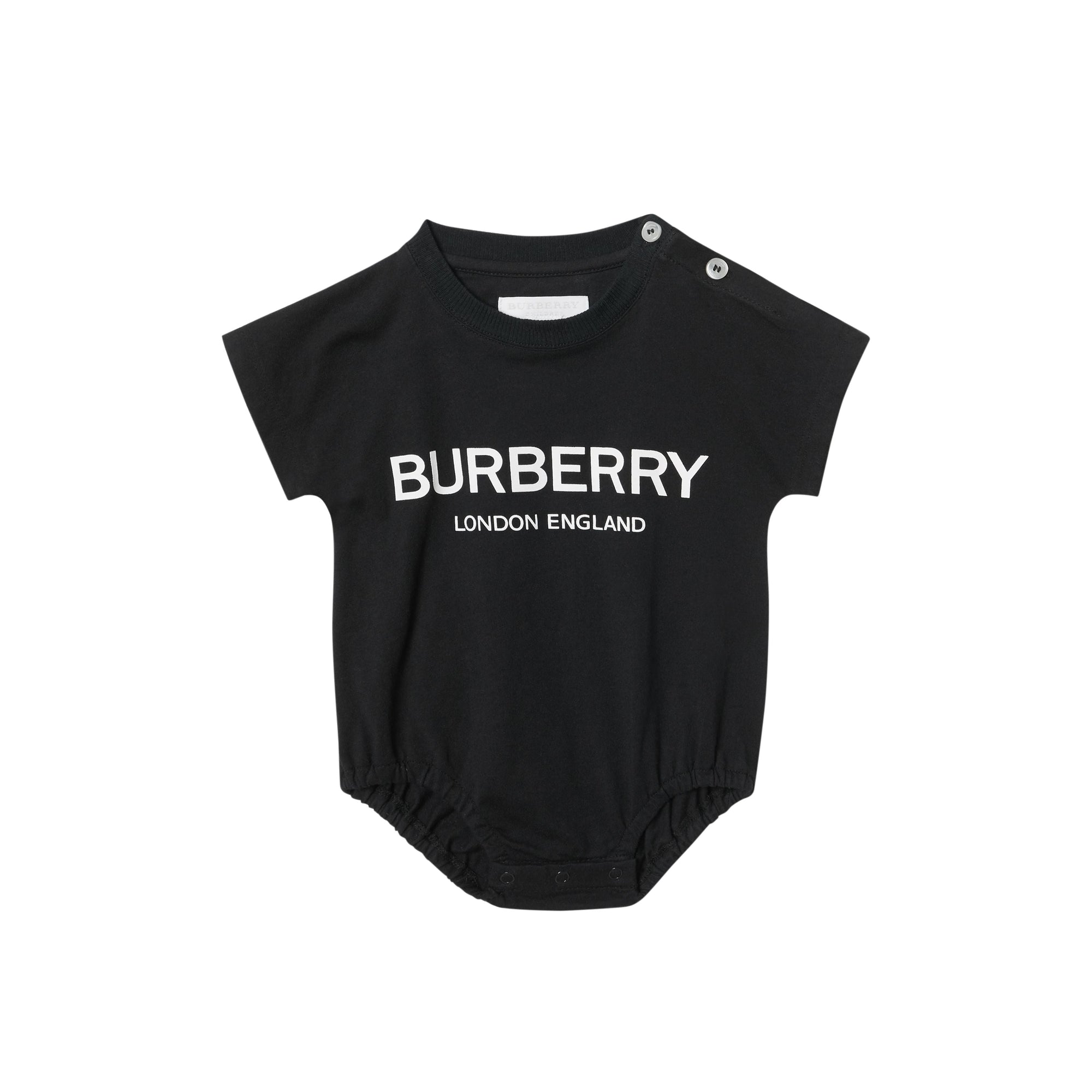 BLACK/WHITE CN Coffret cadeau quatre pièces pour bébé en coton avec logo imprimé