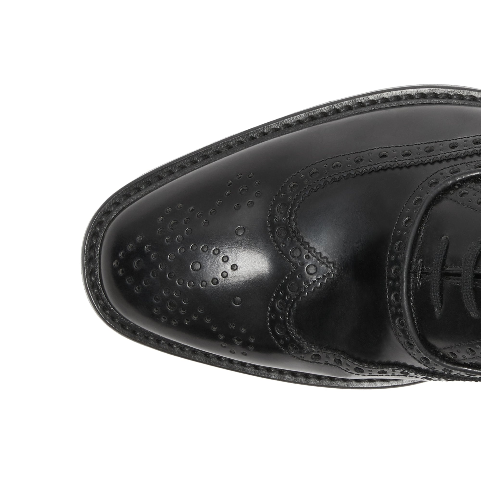 BLACK Richelieus Oxford en cuir