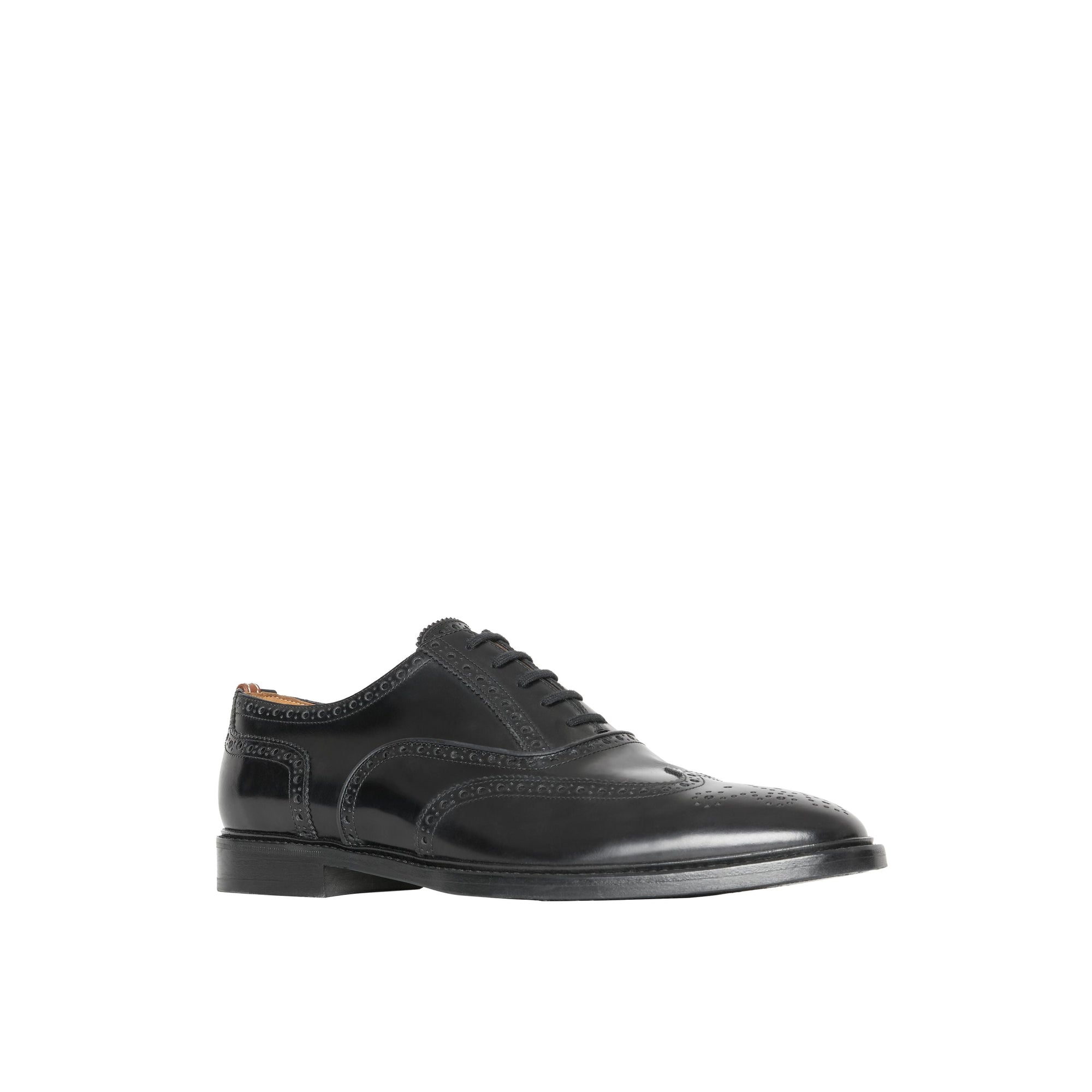 BLACK Richelieus Oxford en cuir