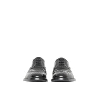 BLACK Richelieus Oxford en cuir