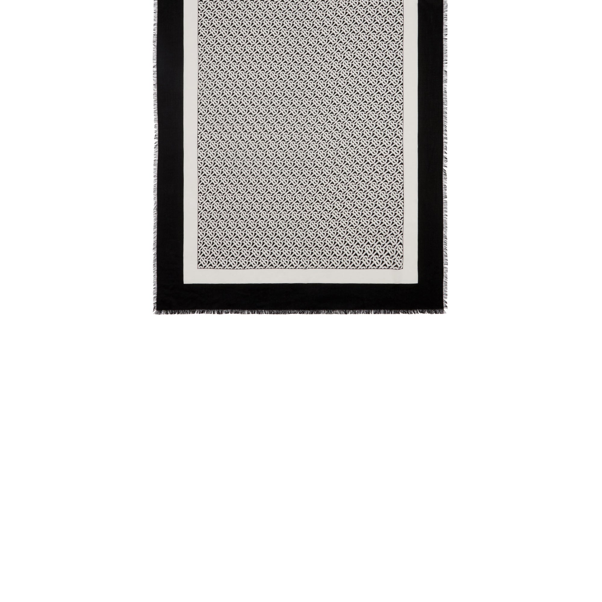 Maxi écharpe légère en cachemire monogram - Monochrome