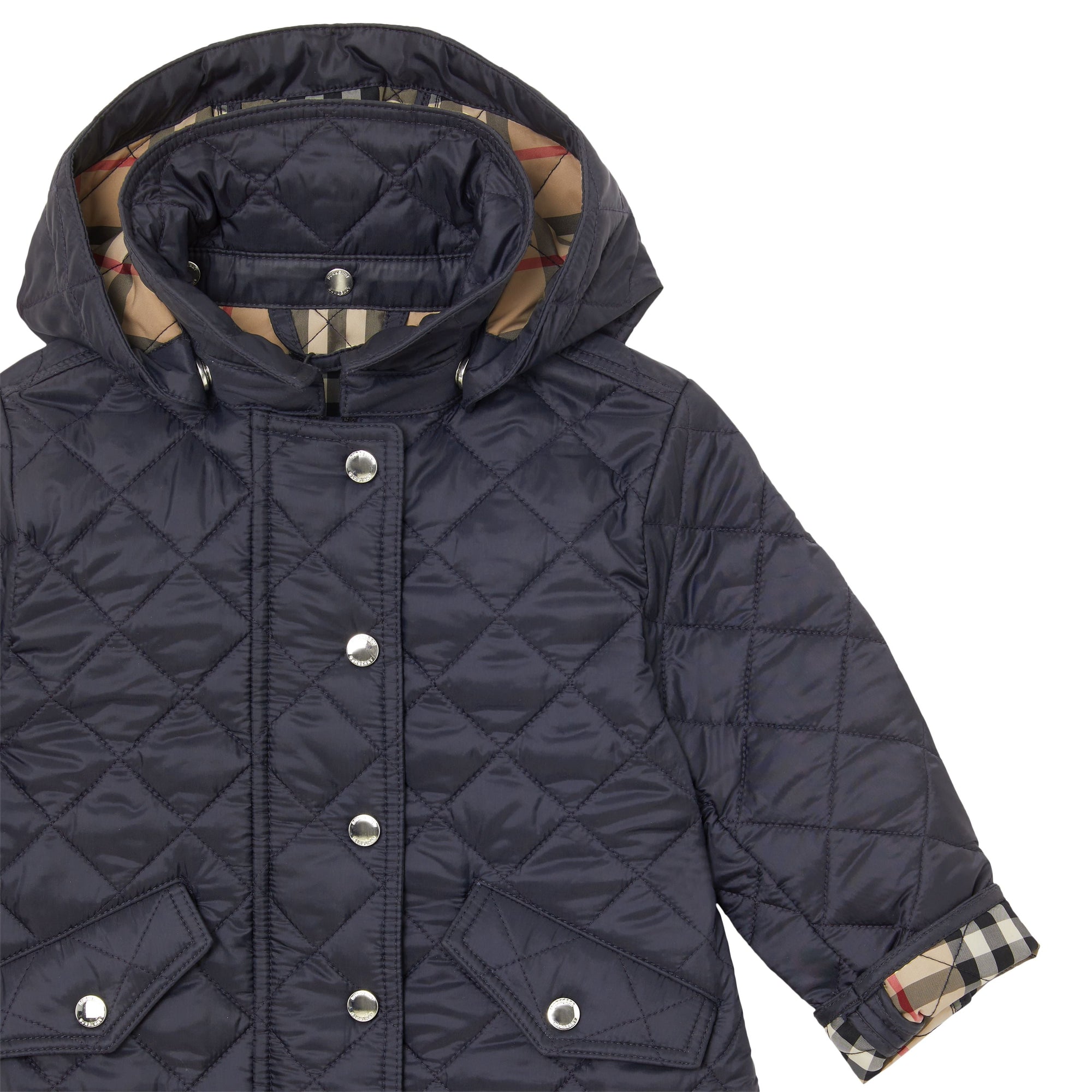 NAVY Veste matelassée avec capuche amovible