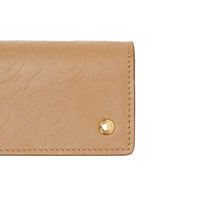 Porte-cartes en cuir monogram - Camel clair