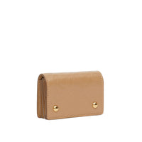 Porte-cartes en cuir monogram - Camel clair